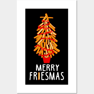 Funny Christmas Men Kids Women French Fries Ugly Christmas Posters and Art